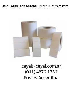 etiquetas adhesivas 32 x 51 mm x mm
