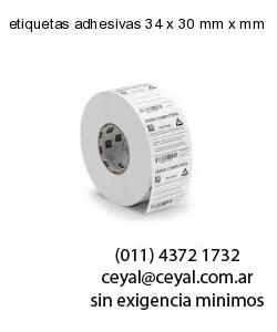etiquetas adhesivas 34 x 30 mm x mm
