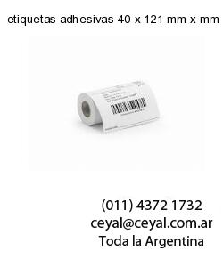 etiquetas adhesivas 40 x 121 mm x mm