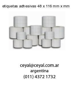 etiquetas adhesivas 48 x 116 mm x mm