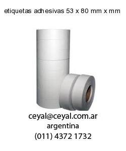 etiquetas adhesivas 53 x 80 mm x mm