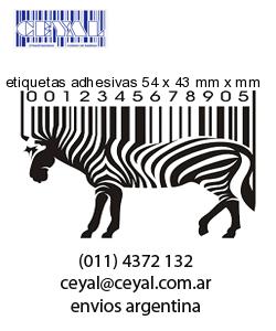 etiquetas adhesivas 54 x 43 mm x mm