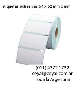 etiquetas adhesivas 54 x 52 mm x mm