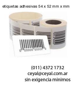 etiquetas adhesivas 54 x 52 mm x mm