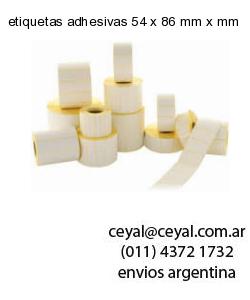 etiquetas adhesivas 54 x 86 mm x mm