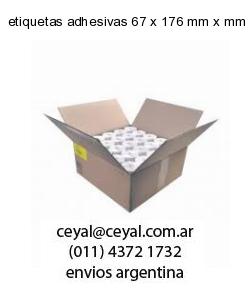 etiquetas adhesivas 67 x 176 mm x mm
