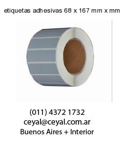etiquetas adhesivas 68 x 167 mm x mm