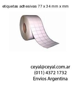 etiquetas adhesivas 77 x 34 mm x mm