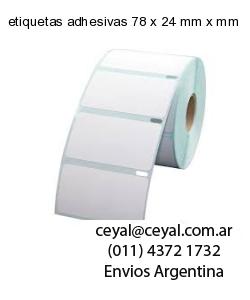 etiquetas adhesivas 78 x 24 mm x mm