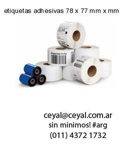etiquetas adhesivas 78 x 77 mm x mm
