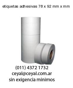 etiquetas adhesivas 78 x 92 mm x mm