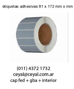etiquetas adhesivas 81 x 172 mm x mm
