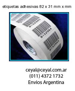 etiquetas adhesivas 82 x 31 mm x mm
