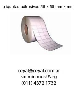 etiquetas adhesivas 86 x 56 mm x mm