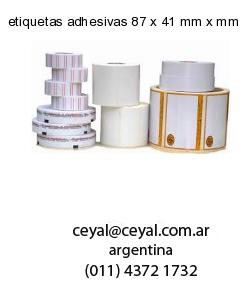 etiquetas adhesivas 87 x 41 mm x mm