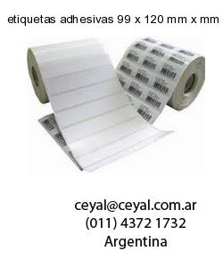 etiquetas adhesivas 99 x 120 mm x mm