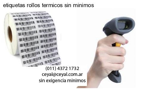 etiquetas rollos termicos sin minimos