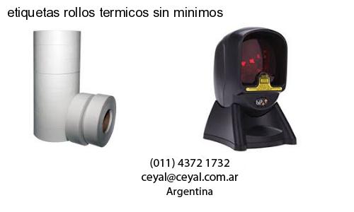 etiquetas rollos termicos sin minimos