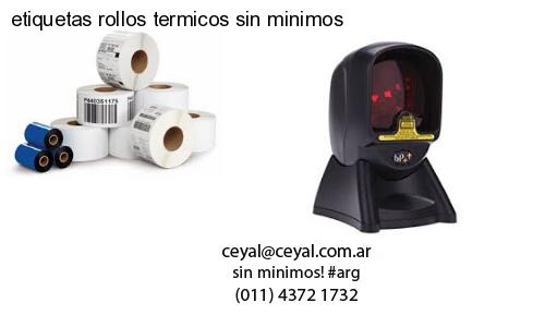 etiquetas rollos termicos sin minimos