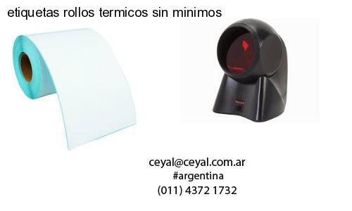 etiquetas rollos termicos sin minimos