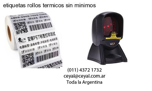 etiquetas rollos termicos sin minimos