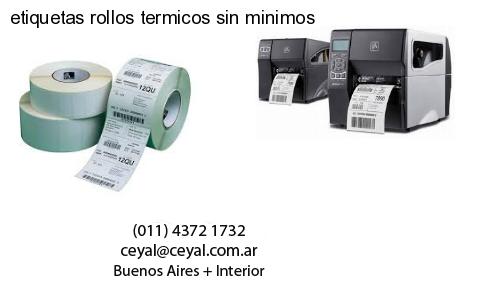 etiquetas rollos termicos sin minimos