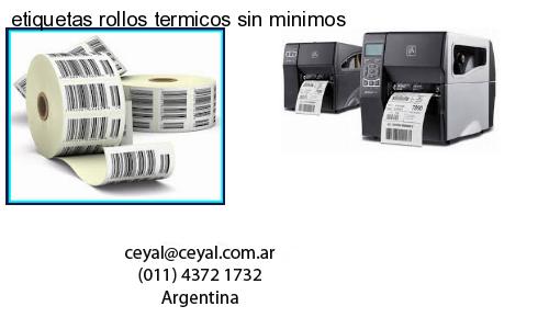 etiquetas rollos termicos sin minimos