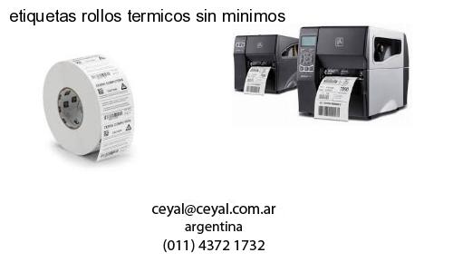 etiquetas rollos termicos sin minimos