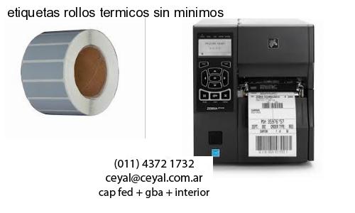 etiquetas rollos termicos sin minimos