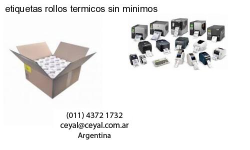 etiquetas rollos termicos sin minimos