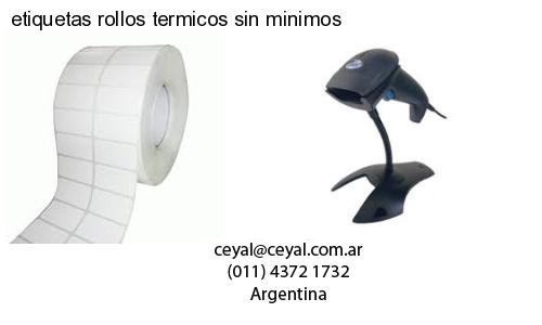 etiquetas rollos termicos sin minimos