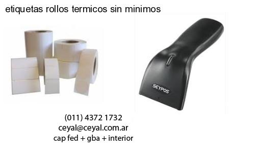 etiquetas rollos termicos sin minimos