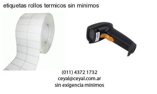 etiquetas rollos termicos sin minimos