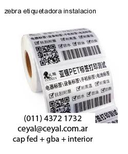 zebra etiquetadora instalacion