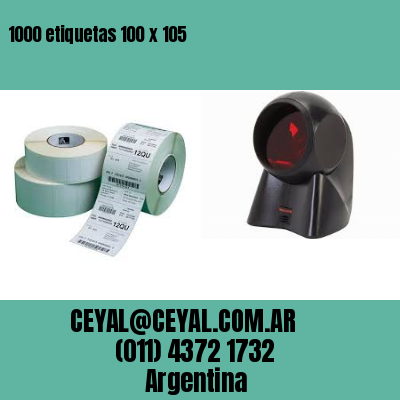 1000 etiquetas 100 x 105