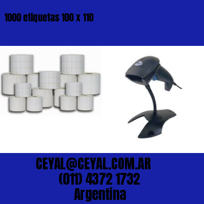 1000 etiquetas 100 x 110