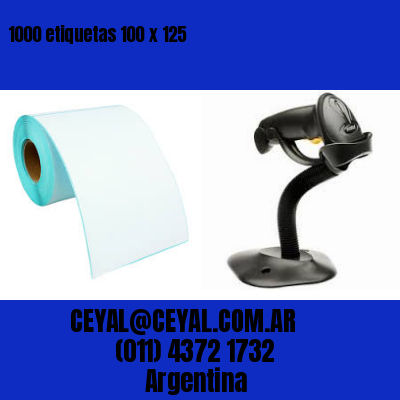 1000 etiquetas 100 x 125