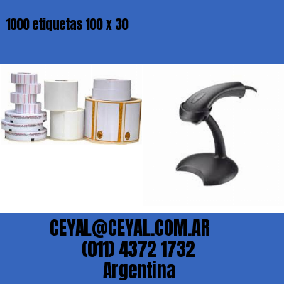 1000 etiquetas 100 x 30