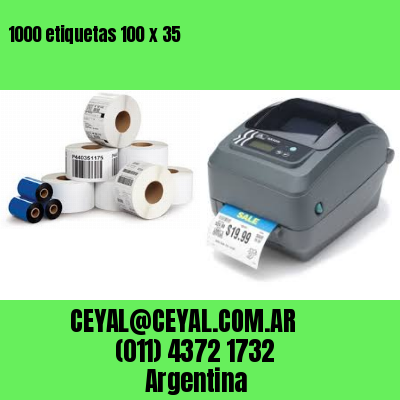 1000 etiquetas 100 x 35