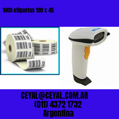 1000 etiquetas 100 x 45
