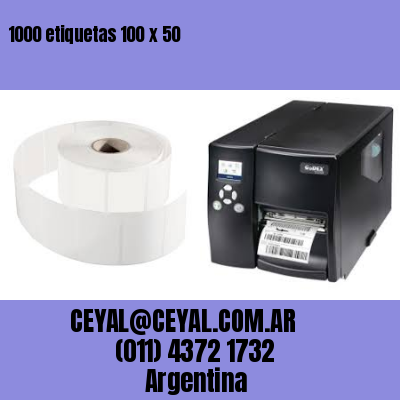 1000 etiquetas 100 x 50