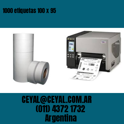 1000 etiquetas 100 x 95