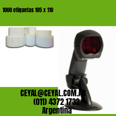 1000 etiquetas 105 x 110