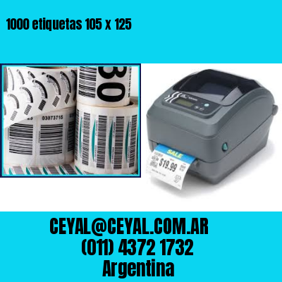 1000 etiquetas 105 x 125