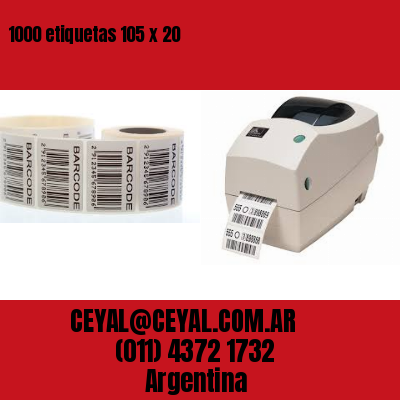 1000 etiquetas 105 x 20