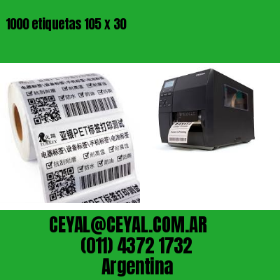 1000 etiquetas 105 x 30