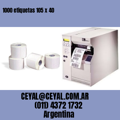 1000 etiquetas 105 x 40