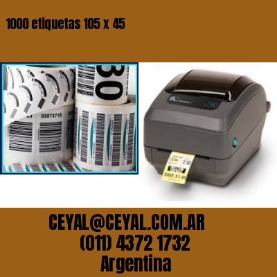 1000 etiquetas 105 x 45
