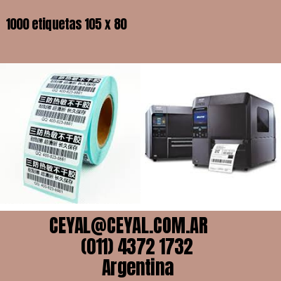 1000 etiquetas 105 x 80