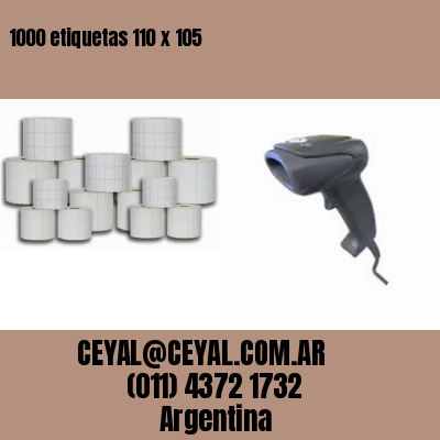 1000 etiquetas 110 x 105